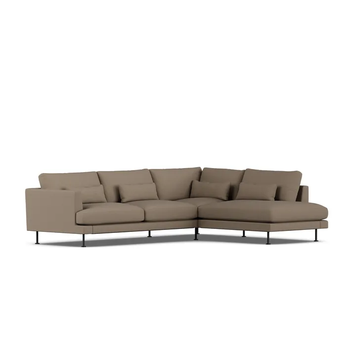 Bredhult soffa - Same Mole 6674-svart stål, 3-sits A1 - 1898