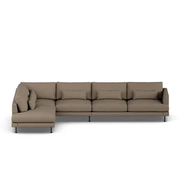 Bredhult soffa - Same Mole 6674-svart stål, 4-sits B2 - 1898