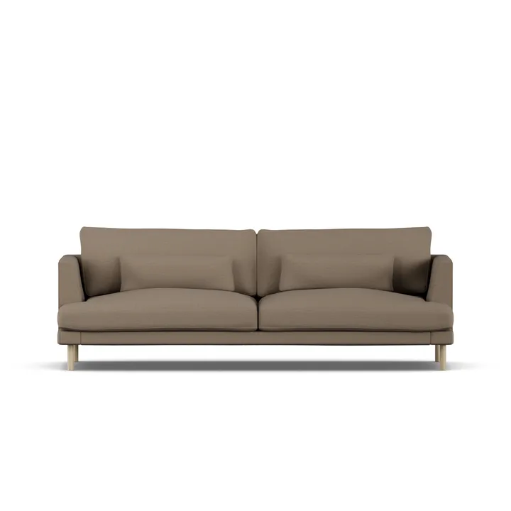 Bredhult soffa - Same Mole 6674-vitoljad ek, 3-sits - 1898