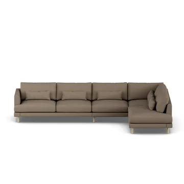 Bredhult soffa - Same Mole 6674-vitoljad ek, 4-sits B1 - 1898