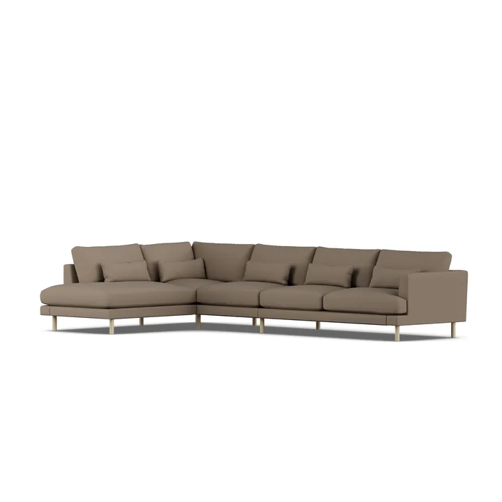 Bredhult soffa - Same Mole 6674-vitoljad ek, 4-sits B2 - 1898