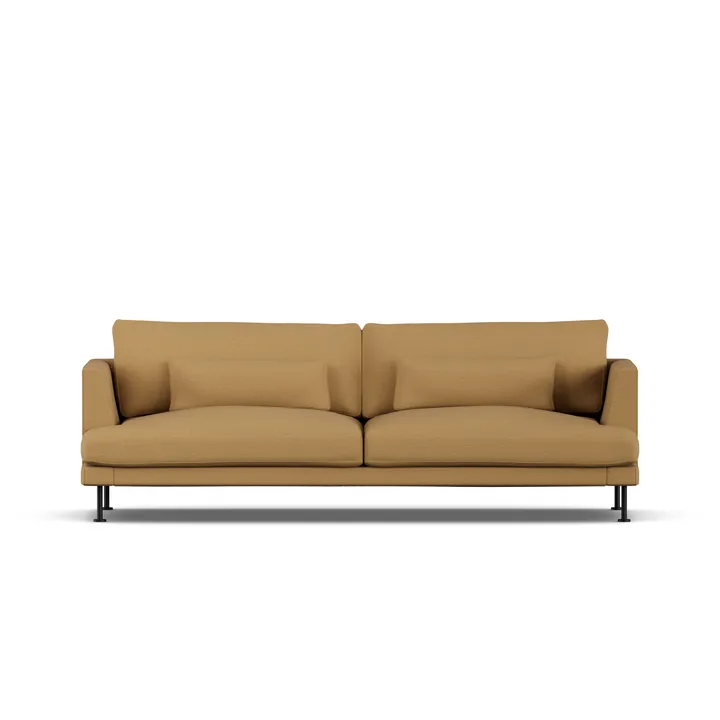Bredhult soffa - Same Ochre 6676-svart stål, 3-sits - 1898