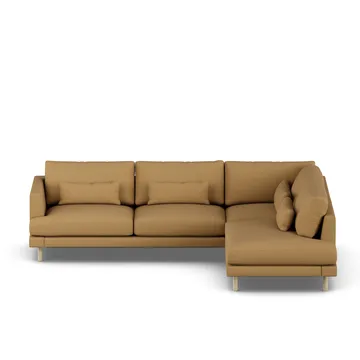 Bredhult soffa - Same Ochre 6676-vitoljad ek, 3-sits A1 - 1898