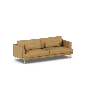 Bredhult soffa - Same Ochre 6676-vitoljad ek, 3-sits - 1898