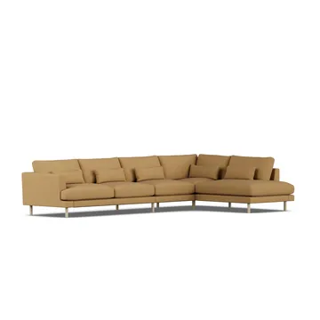 Bredhult soffa - Same Ochre 6676-vitoljad ek, 4-sits B1 - 1898