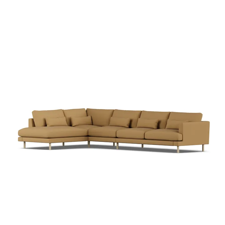 Bredhult soffa - Same Ochre 6676-vitoljad ek, 4-sits B2 - 1898