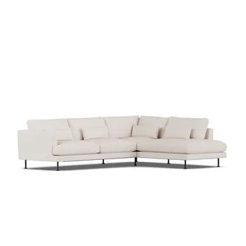 Bredhult soffa - Same Off White 6671-svart stål, 3-sits A1 - 1898