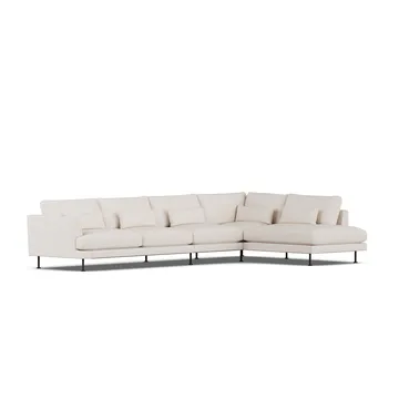 Bredhult soffa - Same Off White 6671-svart stål, 4-sits B1 - 1898