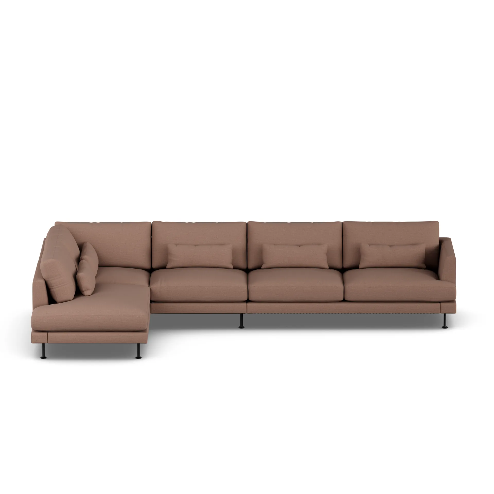 Bredhult soffa, Same Rust 6675-svart stål, 4-sits B2 1898