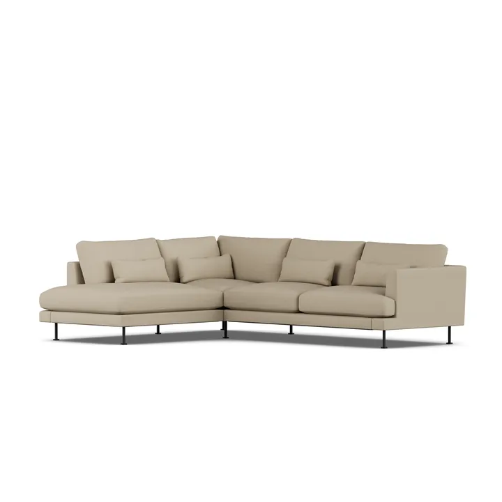 Bredhult soffa - Same Sand 6672-svart stål, 3-sits A2 - 1898