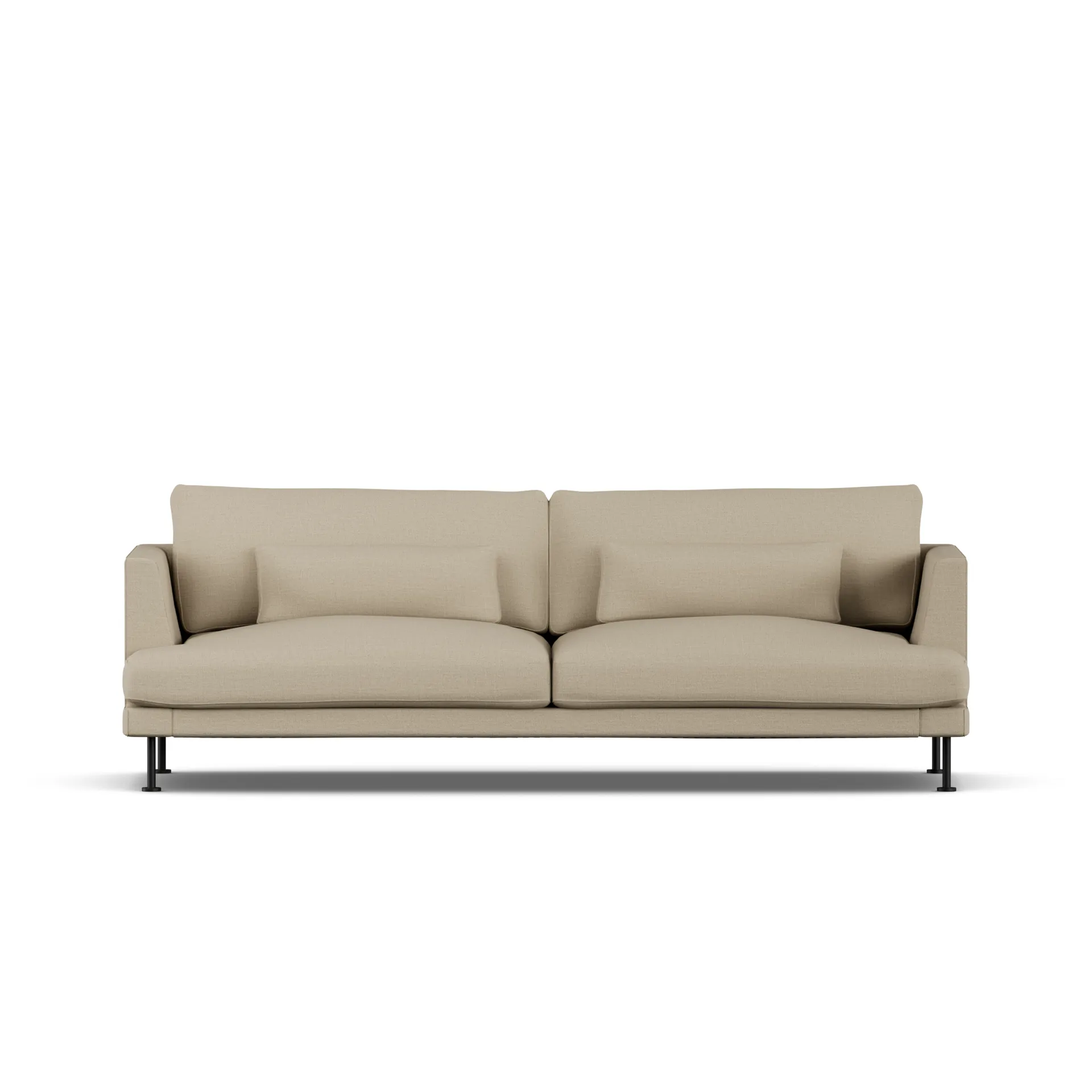 Bredhult soffa, Same Sand 6672-svart stål, 3-sits 1898