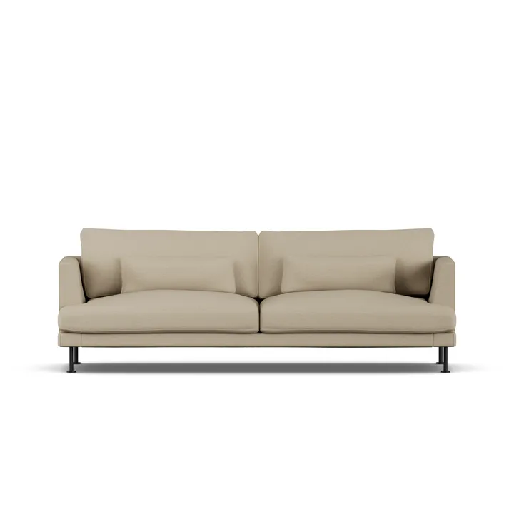 Bredhult soffa - Same Sand 6672-svart stål, 3-sits - 1898