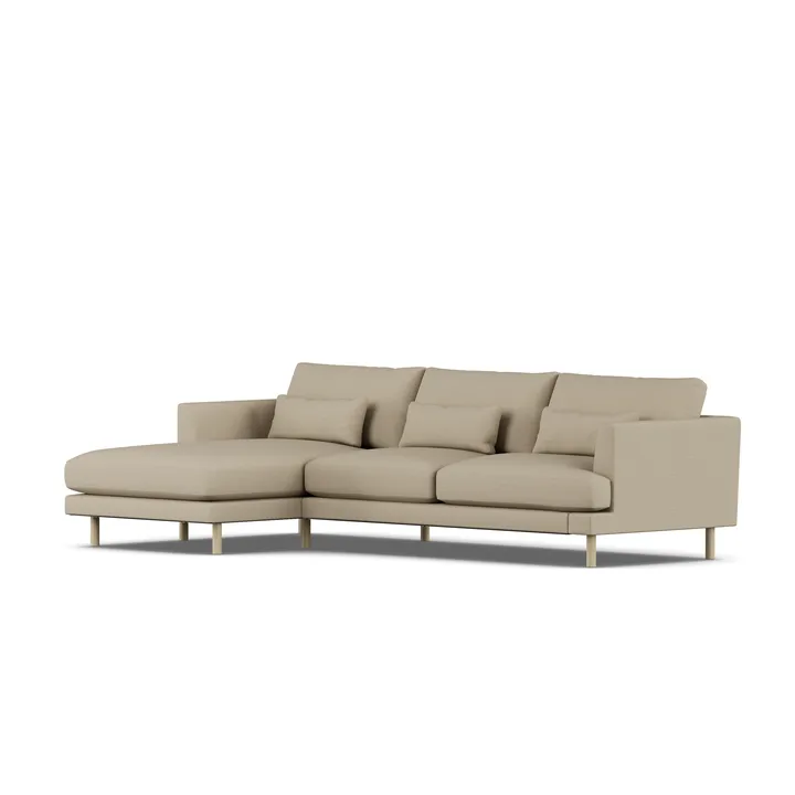 Bredhult soffa - Same Sand 6672-vitoljad ek, 2,5-sits C2 - 1898