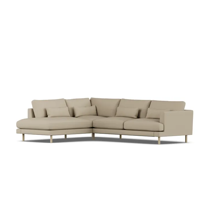 Bredhult soffa - Same Sand 6672-vitoljad ek, 3-sits A2 - 1898