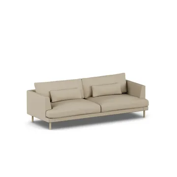 Bredhult soffa - Same Sand 6672-vitoljad ek, 3-sits - 1898
