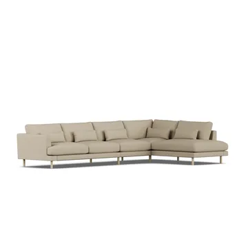 Bredhult soffa - Same Sand 6672-vitoljad ek, 4-sits B1 - 1898