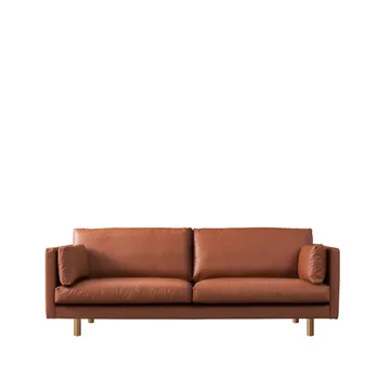 Haga 3-sits soffa - Sevilla Cognac 4003-ljus ek - 1898