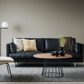 Haga 3-sits soffa - Sevilla Cognac 4003-ljus ek - 1898