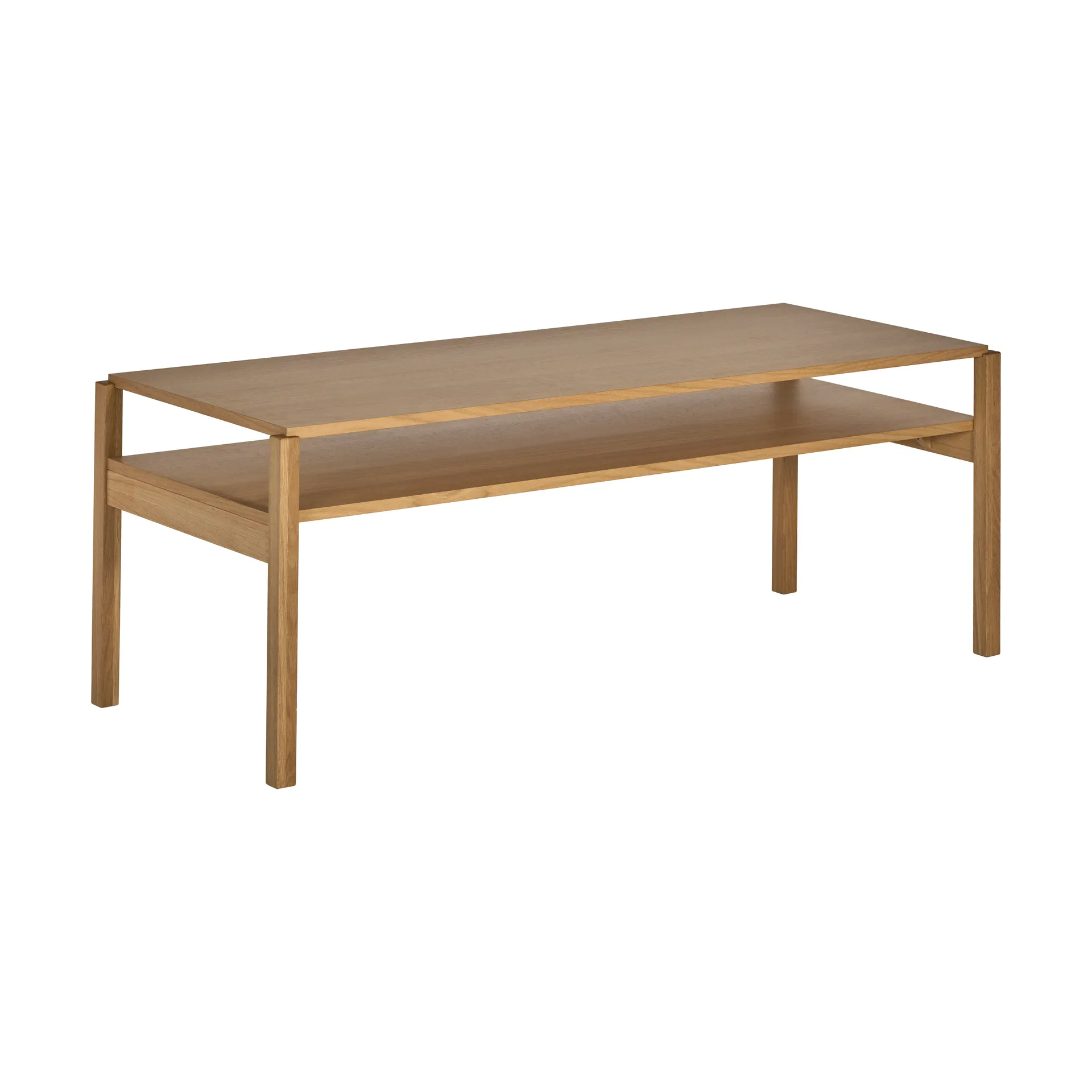 Lid soffbord, Vitpigmenterad ek, 125x50 cm 1898