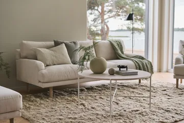 Lidnäs 3 sits soffa - Caleido Beige 9600-vitoljad ek, 3-sits - 1898