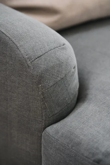 Lidnäs 3 sits soffa - Caleido Grey 1240-vitoljad ek, 3-sits - 1898