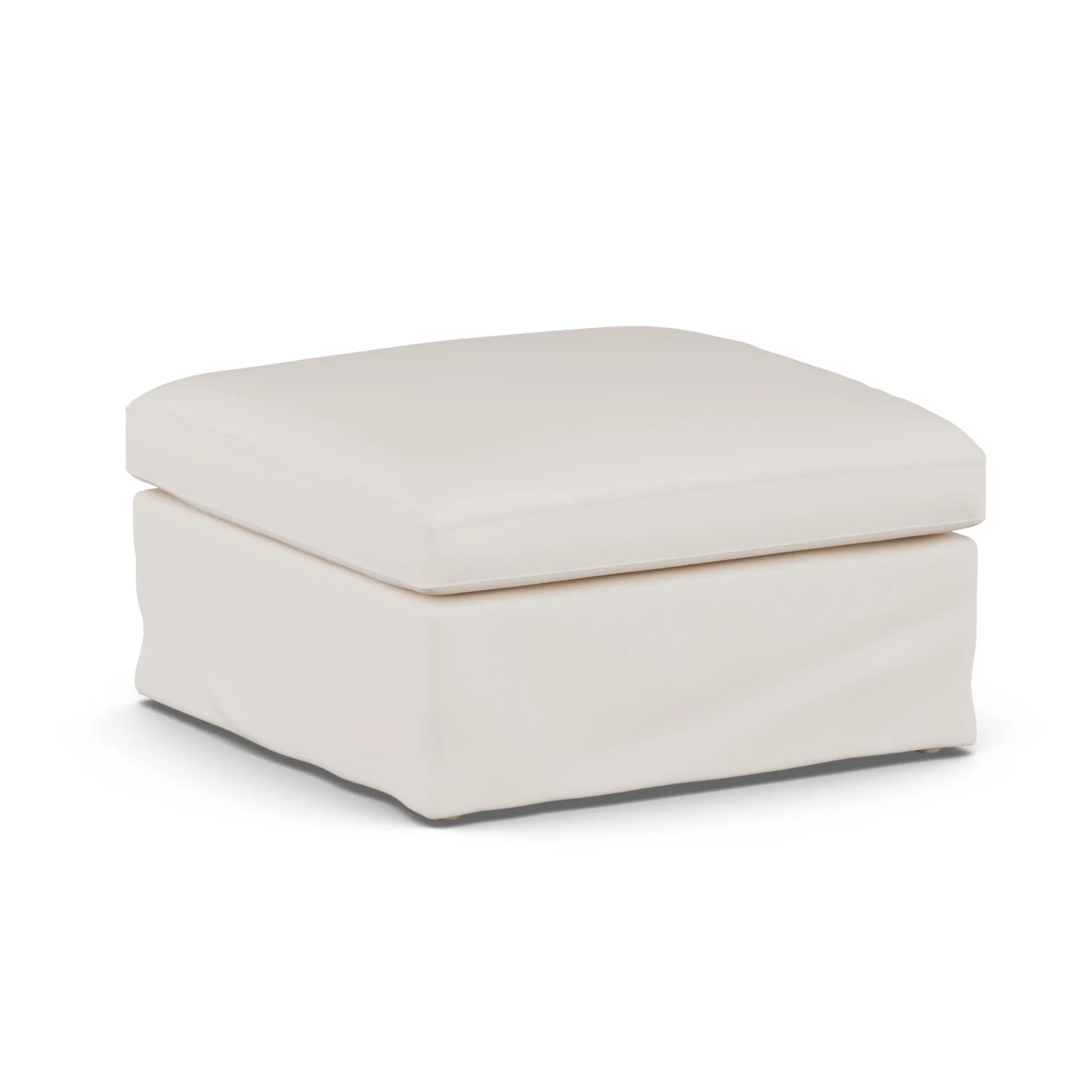 Linnevik fotpall, Caleido Beige 9600-vitoljad ek, med kappa 1898