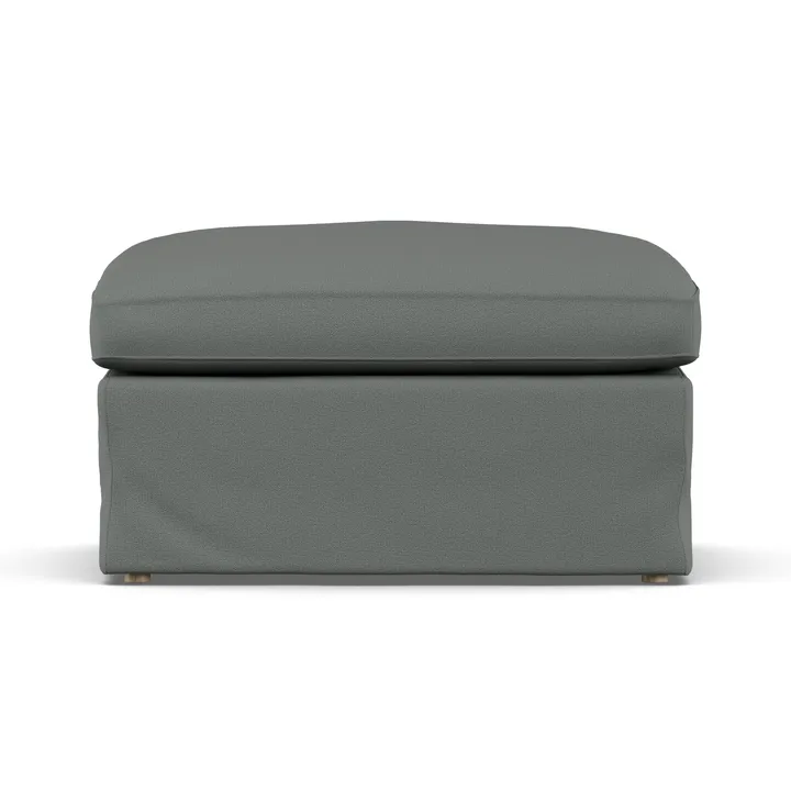 Linnevik fotpall - Caleido Grey 1240-vitoljad ek, med kappa - 1898
