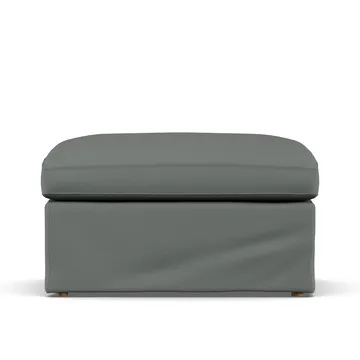 Linnevik fotpall - Caleido Grey 1240-vitoljad ek, med kappa - 1898