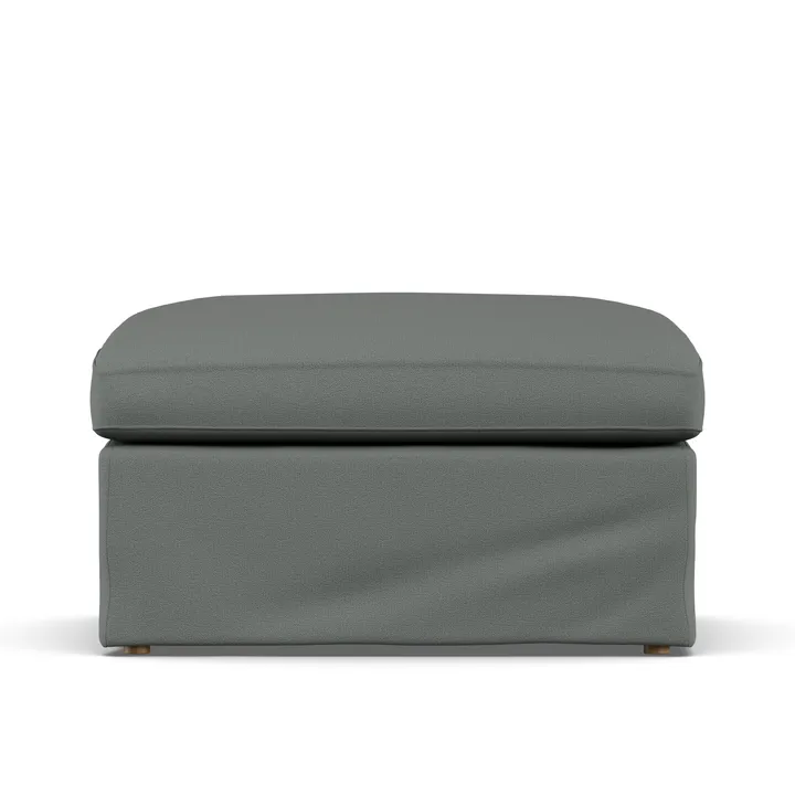 Linnevik fotpall - Caleido Grey 1240-vitoljad ek, med kappa - 1898