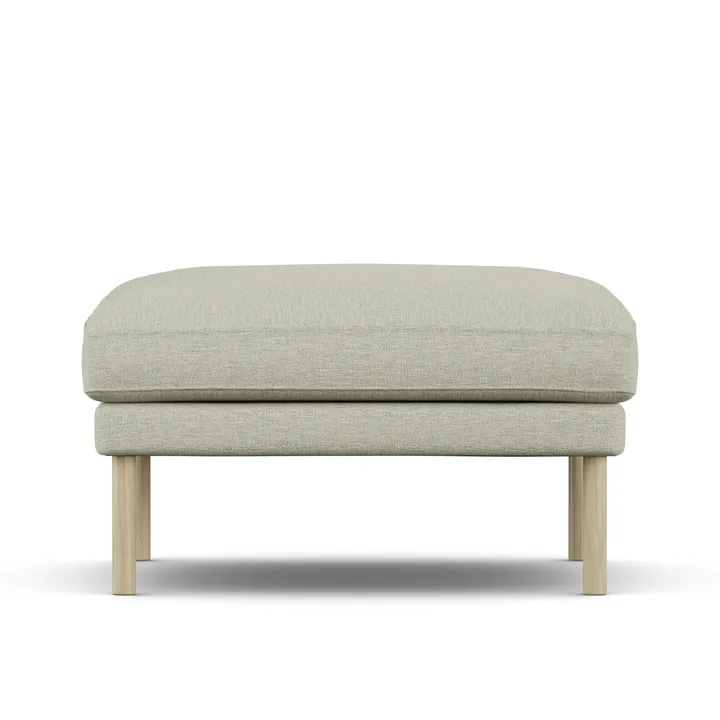 Linnevik fotpall - Luiza Beige 3981-vitoljad ek - 1898