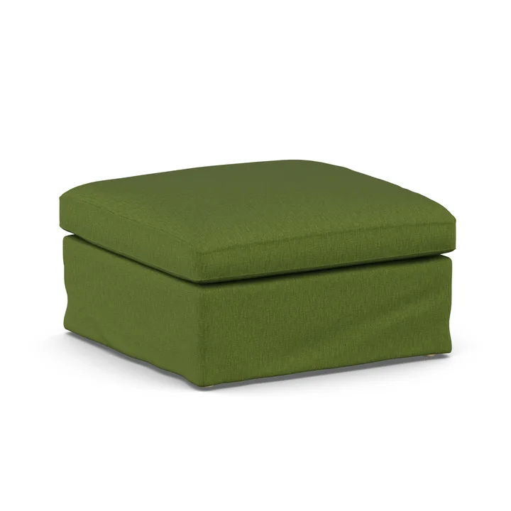 Linnevik fotpall - Luiza Green 3975-vitoljad ek, med kappa - 1898