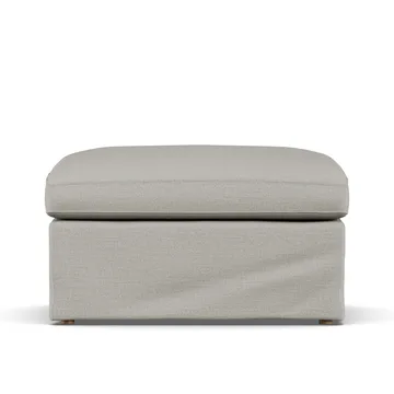 Linnevik fotpall - Same Grey 6673-vitoljad ek, med kappa - 1898