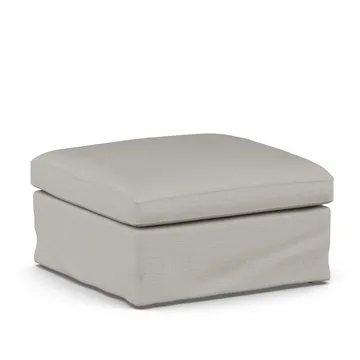 Linnevik fotpall - Same Grey 6673-vitoljad ek, med kappa - 1898
