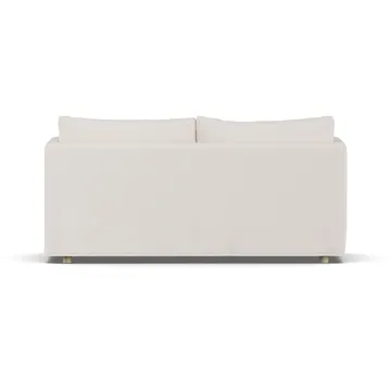Linnevik soffa - Caleido Beige 9600-vitoljad ek, 2-sits, med kappa - 1898