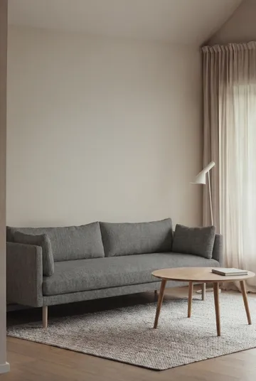 Linnevik soffa - Caleido Grey 1240-vitoljad ek, 4-sits, utan kappa - 1898