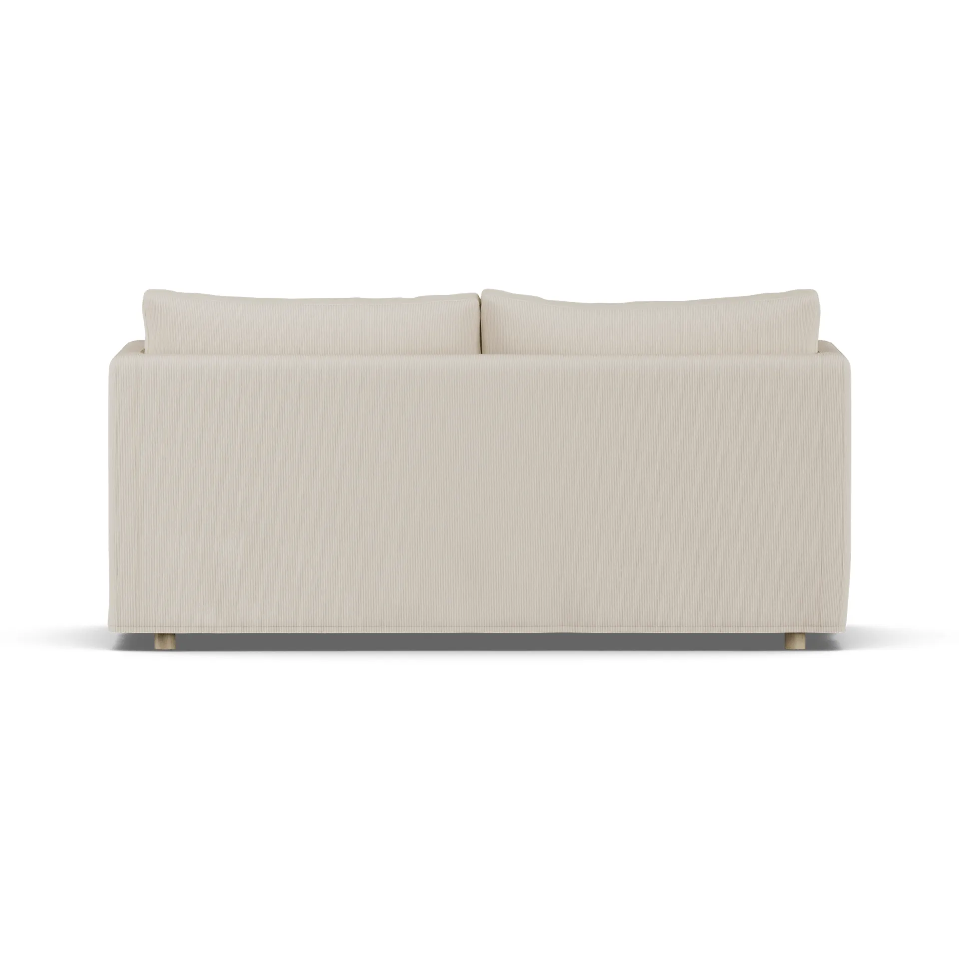 Linnevik soffa, Jump Beige 1956-vitoljad ek, 2-sits, med kappa 1898