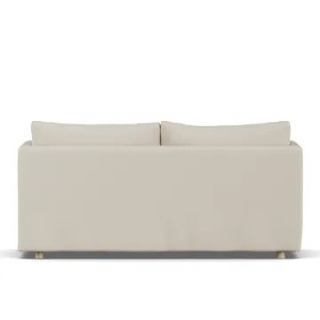 Linnevik soffa - Jump Beige 1956-vitoljad ek, 2-sits, med kappa - 1898