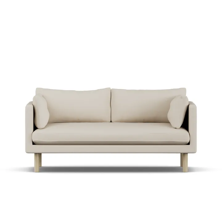 Linnevik soffa - Jump Beige 1956-vitoljad ek, 2-sits - 1898