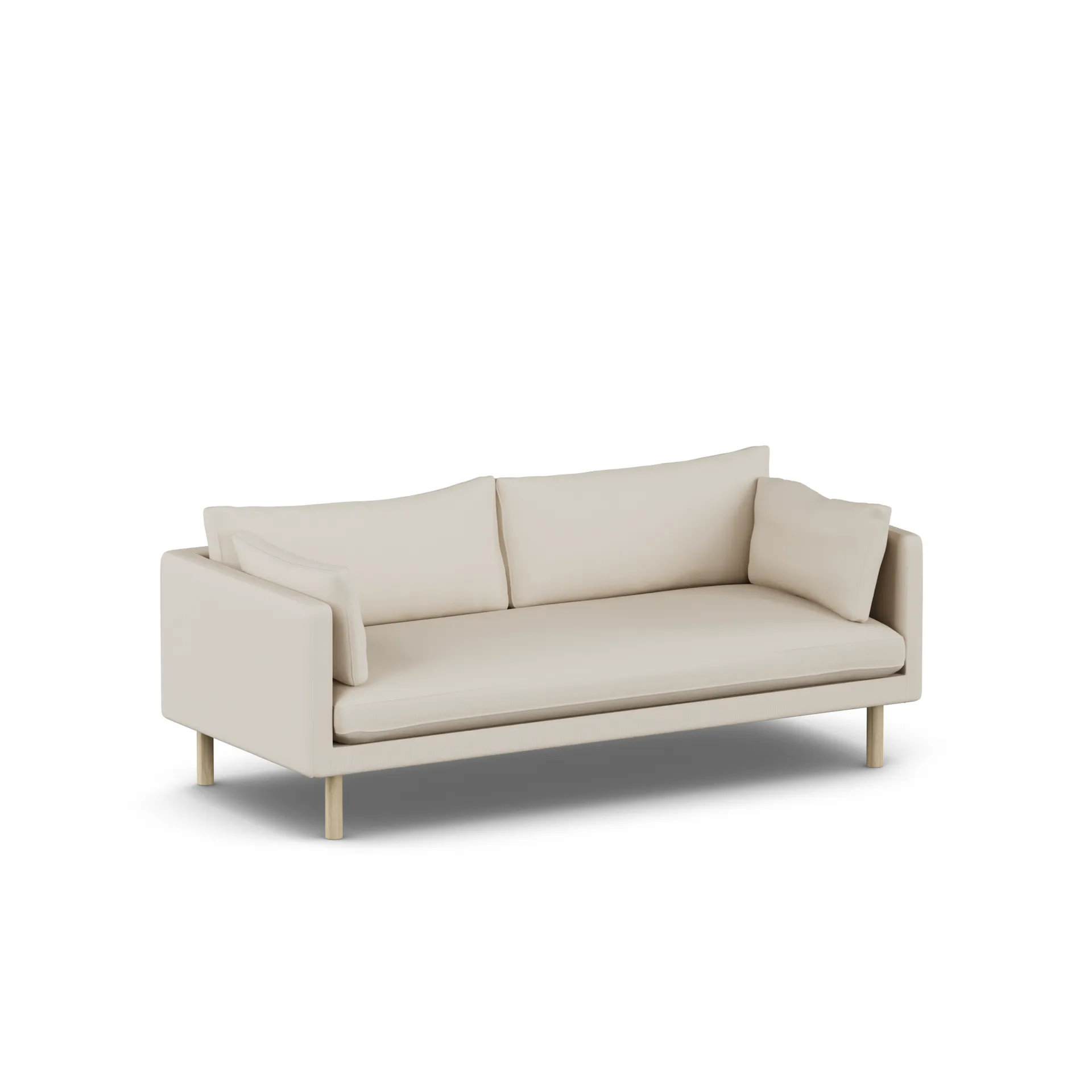 Linnevik soffa, Jump Beige 1956-vitoljad ek, 3-sits 1898