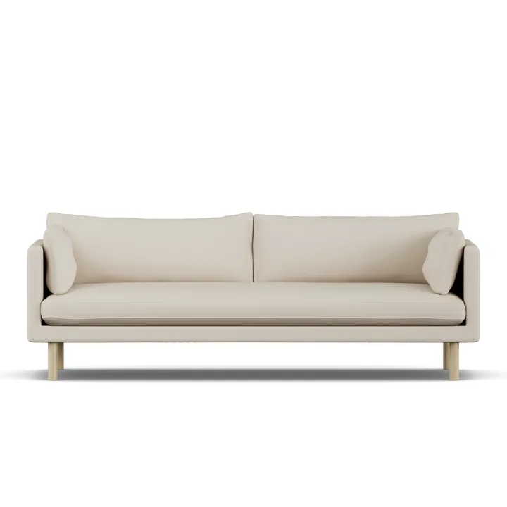 Linnevik soffa - Jump Beige 1956-vitoljad ek, 4-sits - 1898
