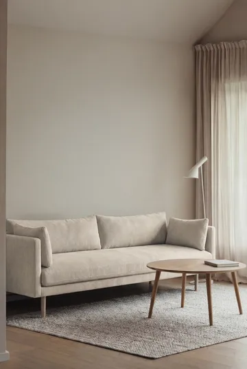Linnevik soffa - Jump Beige 1956-vitoljad ek, 4-sits - 1898