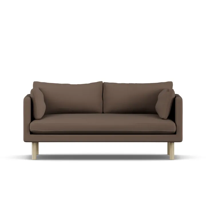 Linnevik soffa - Jump Brown 1955 1955-vitoljad ek, 2-sits - 1898