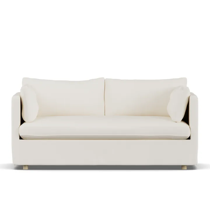 Linnevik soffa - Jump off white 1954-vitoljad ek, 2-sits, med kappa - 1898