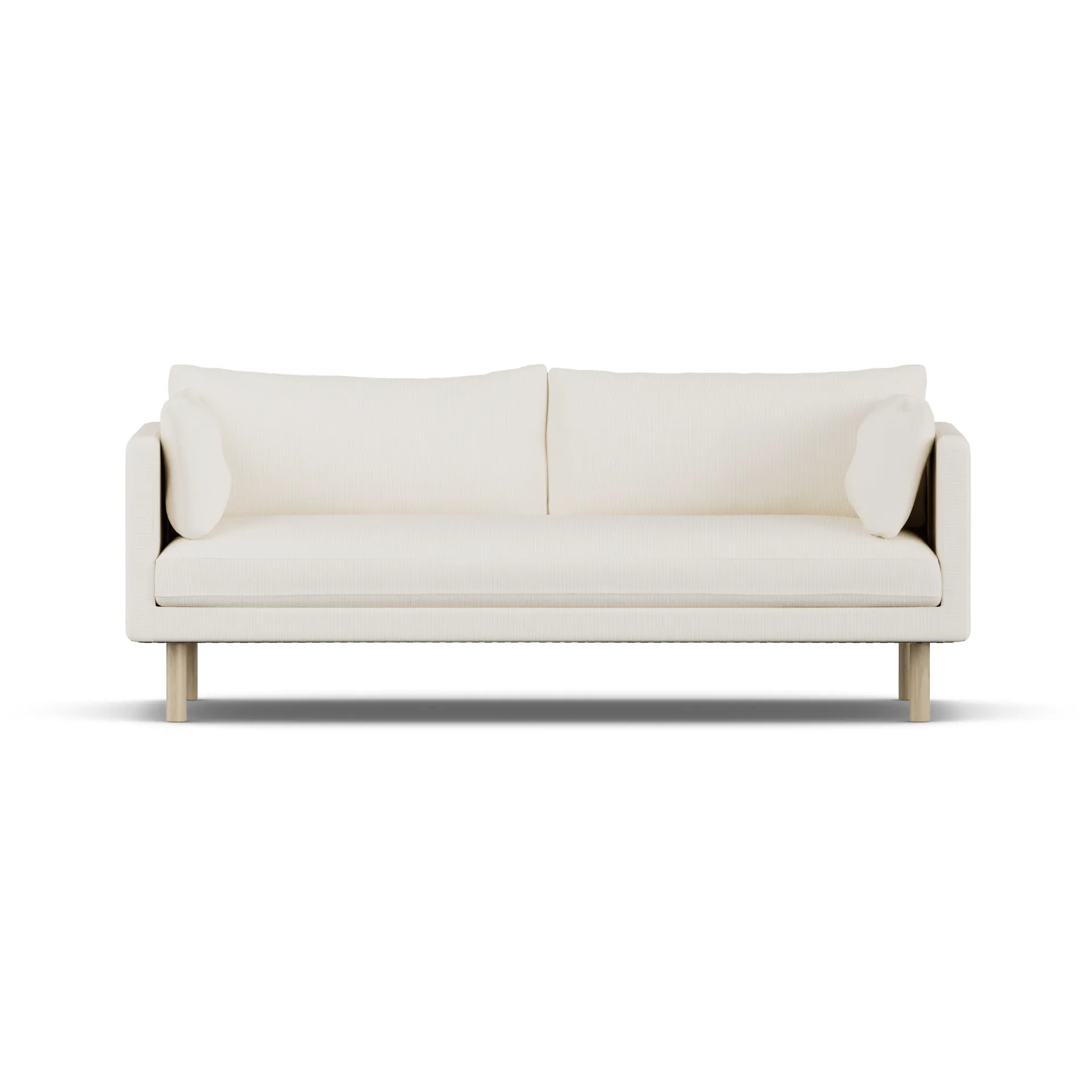 Linnevik soffa, Jump Off White 1954-vitoljad ek, 3-sits, utan kappa 1898