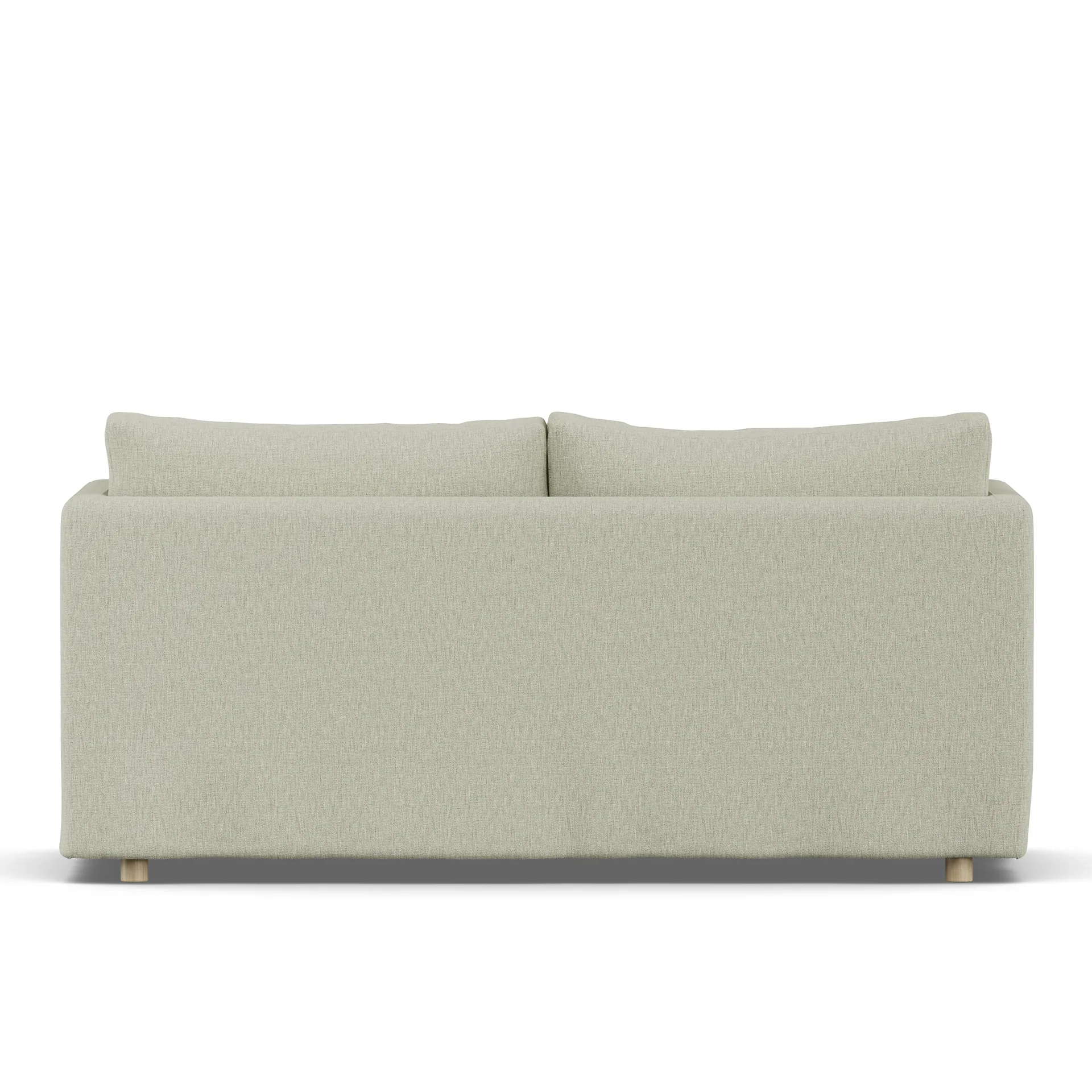 Linnevik soffa, Luiza Beige 3981-vitoljad ek, 2-sits, med kappa 1898