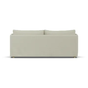Linnevik soffa - Luiza Beige 3981-vitoljad ek, 3-sits, med kappa - 1898