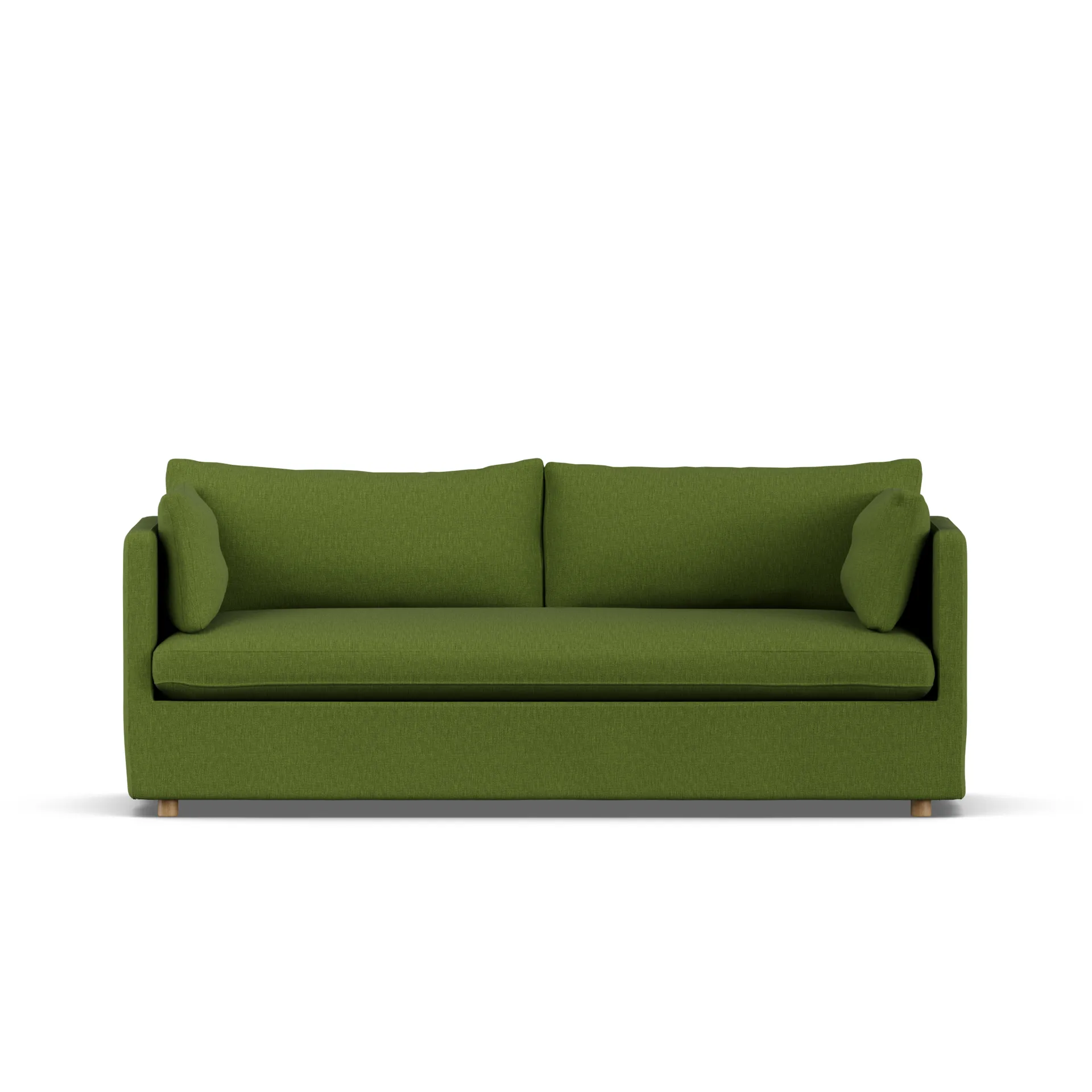Linnevik soffa, Luiza green 3975-vitoljad ek, 3-sits, med kappa 1898
