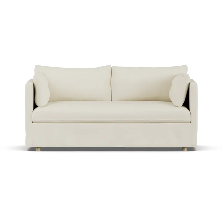 Linnevik soffa - Oslo Nature 1540-vitoljad ek, 2-sits, med kappa - 1898
