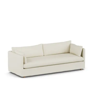 Linnevik soffa - Oslo Nature 1540-vitoljad ek, 4-sits, med kappa - 1898
