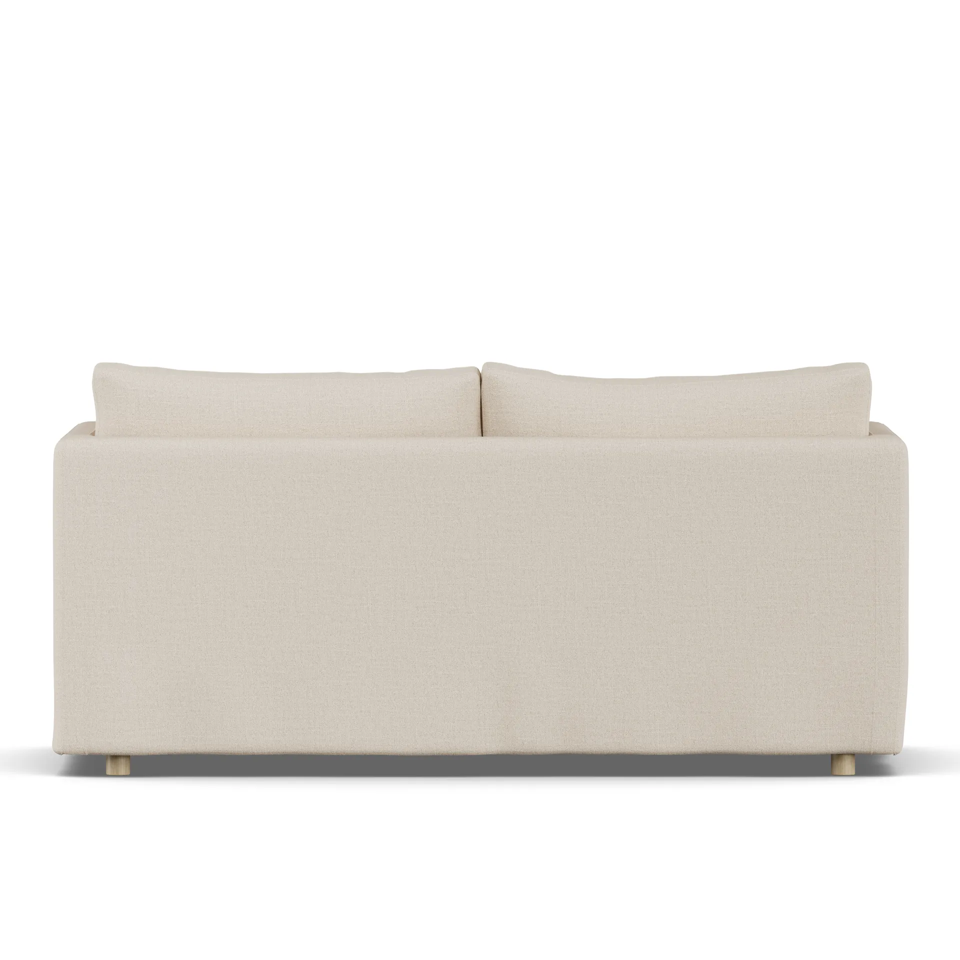 Linnevik soffa, Same Beige 6670-vitoljad ek, 2-sits, med kappa 1898